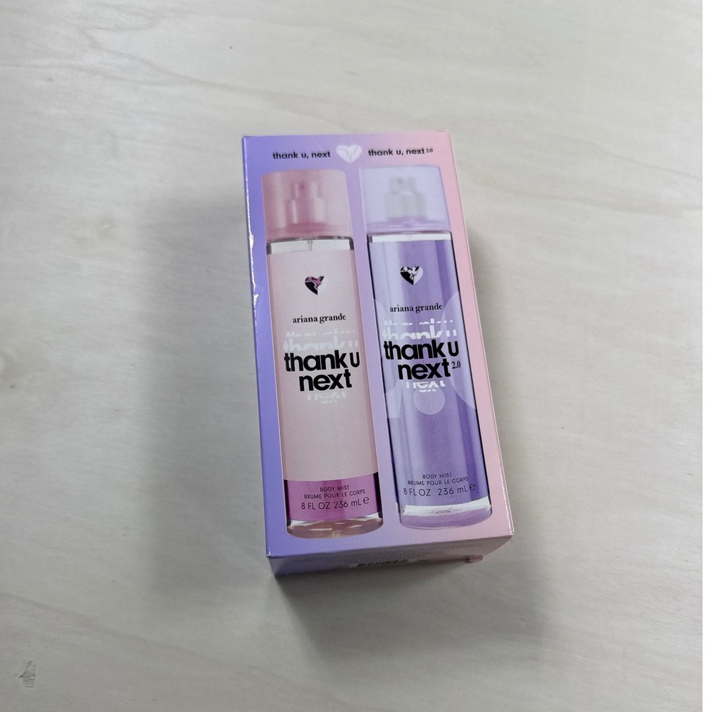 Ariana Grande Thank U Next & 2.0 Body Mist Fragrance Gift Set 8 oz 236ml 2 Pack
